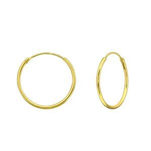 14k Gold Vermeil Classic Gold Hoops 20mm